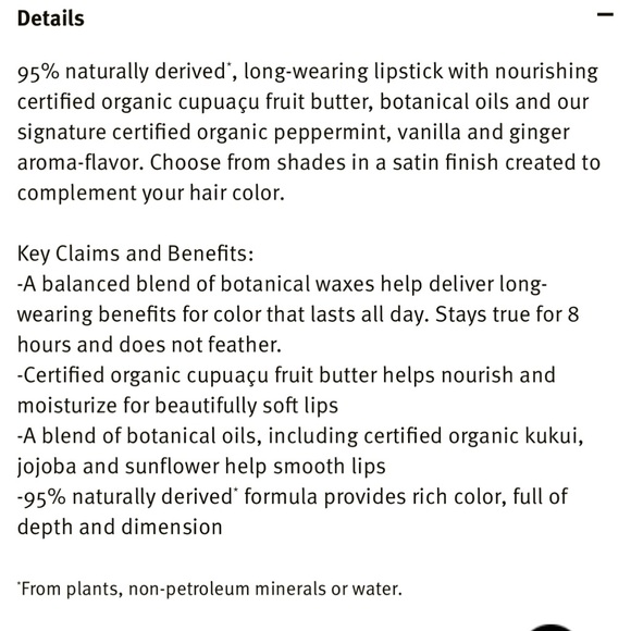 NEW FULL SIZE AVEDA FEED MY LIPS PURE NOURISH-MINT LIPSTICK IN SHADE JUJUBE 17 - Picture 3 of 3